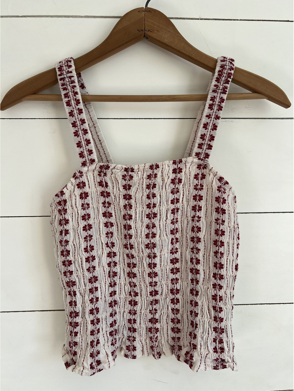 American Eagle Floral Patterned Tank Top Size S Boho Coquette Fairycore Babydoll